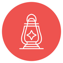 Lantern icon vector image. Can be used for Festa Junina.