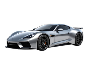 Naklejka premium Modern Super Sport Car with Minimal Background PNG