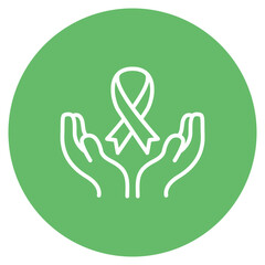 Obraz premium Cancer Support icon vector image. Can be used for Chemotherapy.