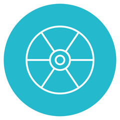 Radiation Symbol icon vector image. Can be used for Chemotherapy.