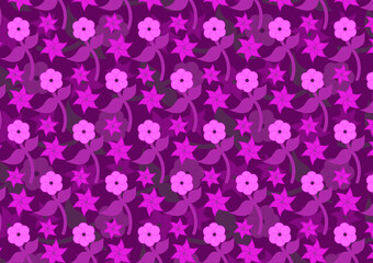 seamless background with purple flowers wallpaper design