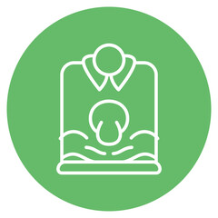 Ultra Violet Fabric icon vector image. Can be used for Fabric Features.