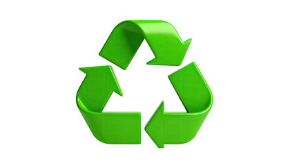 Obraz premium A glossy, bright green, three-arrow circular icon against a solid black background