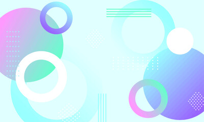 Abstract Neon Circle Fluid Gradient Design