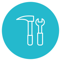 Tools icon vector image. Can be used for Instrument.