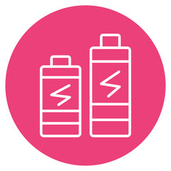 Many Batteries icon vector image. Can be used for Battery and Power.