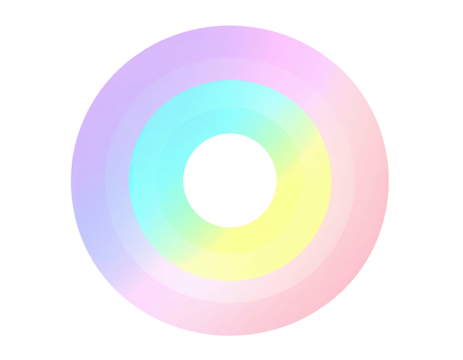 Circular gradient of pastel colors - Powered by Adobe