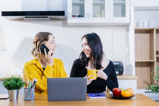 Diverse business team discussing on performance revenue in meeting. home office workplace lifestyle people.