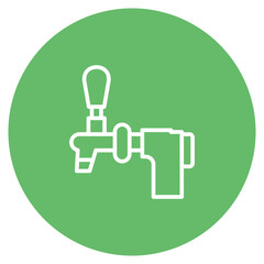 Beer Tap icon vector image. Can be used for Oktoberfest.