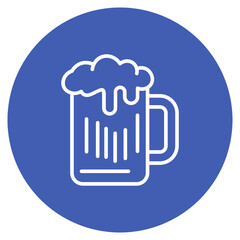Beer Mug icon vector image. Can be used for Oktoberfest.