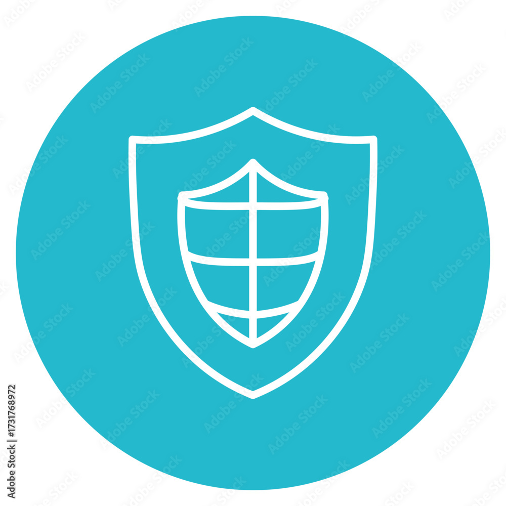 Wall mural cyber security icon vector image. can be used for biometrics.