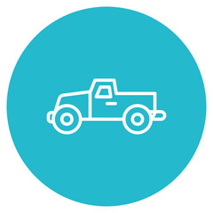Toy Car icon vector image. Can be used for Baby Shower.