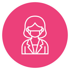 Dental Assistant icon vector image. Can be used for Diversity.