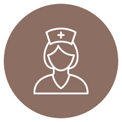 Nurse icon vector image. Can be used for Diversity.