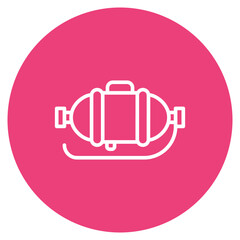 Diving Tank icon vector image. Can be used for Beach Resort.