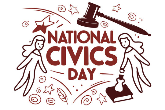 NATIONAL CIVICS DAY vector illustration