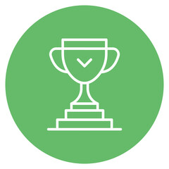 Trophy icon vector image. Can be used for Volleyball.