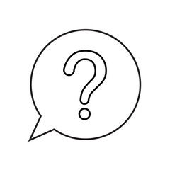 question. to ask questions. icons. look for answers to questions. frequently asked questions. icon with questions. banner. advertisement. black lines.