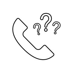 question. to ask questions. icons. look for answers to questions. frequently asked questions. icon with questions. banner. advertisement. black lines.