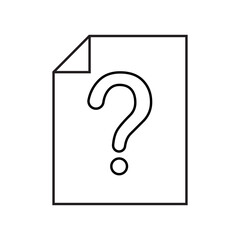 question. to ask questions. icons. look for answers to questions. frequently asked questions. icon with questions. banner. advertisement. black lines.