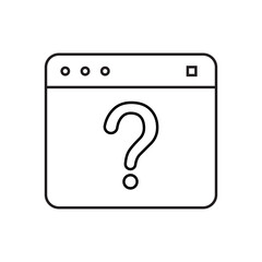 question. to ask questions. icons. look for answers to questions. frequently asked questions. icon with questions. banner. advertisement. black lines.