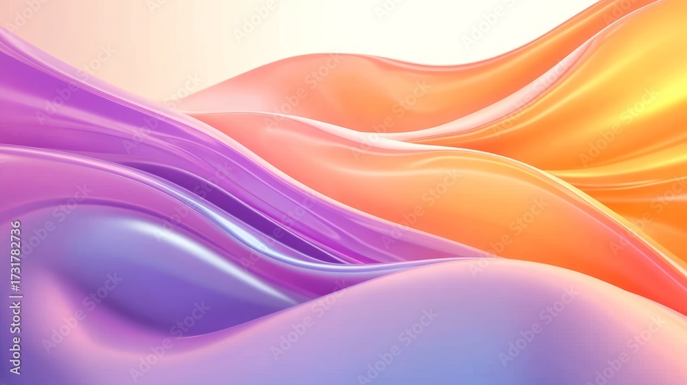 Canvas Prints abstract waves of light in neon colors artistic flowing lavender and peach motion blur background