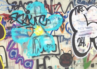 graffiti on the wall