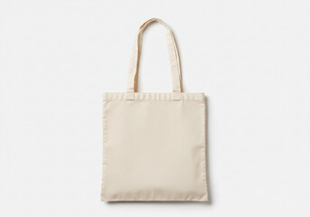 Blank canvas tote bag hangs ready for your custom design, perfect for eco friendly branding and promotional giveaways.