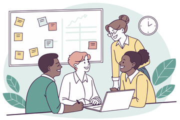 Collaborative Team Brainstorming Session