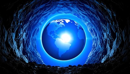 Earth in icy cave (2)