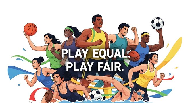 Sports Equality Illustration. (6)