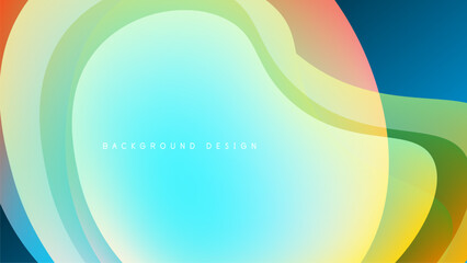 Abstract fluid shapes, vibrant colors blend. Soft gradients create dynamic background design. Modern aesthetic, smooth transitions visible.