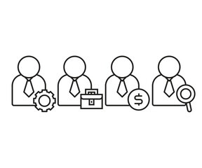 businessman and ui icons set