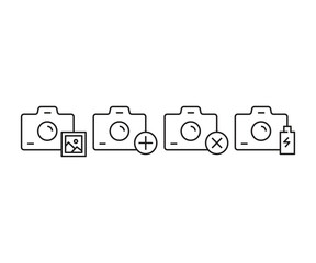 camera and ui icons set