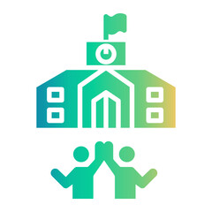 back to school Gradient icon
