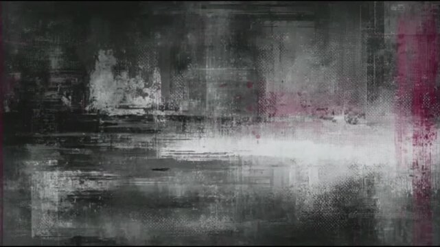 Dark Gritty Horror Background with Flickering Noise and Red Accents