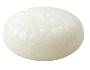 Round, off-white, textured sphere