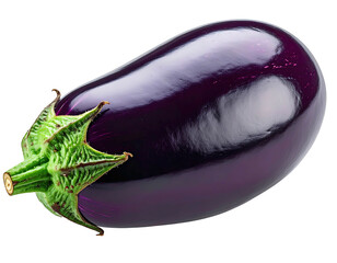 Deep purple eggplant, vibrant, glossy