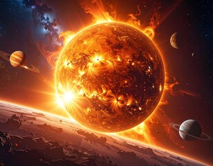 Fiery Sun, Planetary System