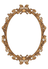 アンティーク調の豪華なオーバルフレーム