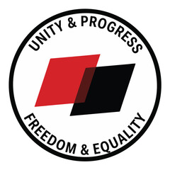 Unity and Progress, Freedom and Equality Logo