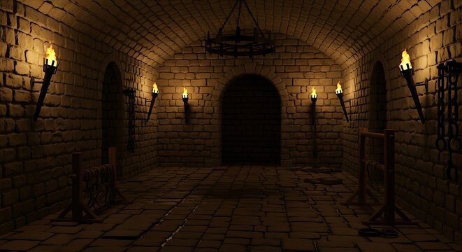Stone Dungeon Interior.