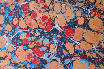 Traditional Turkish Art, Ebru Art, Marbling, Colorful Abstract Texture