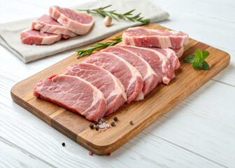 Fototapeta premium raw pork chops