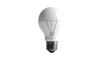 Isolated bright lightbulb on black background, a symbol of ideas and innovation