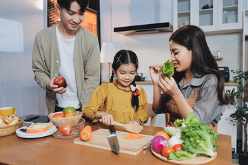 Family spends their free time together