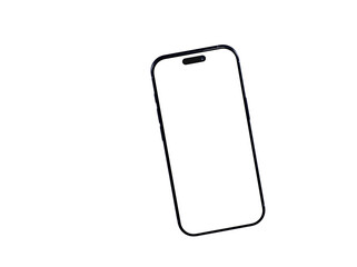 Clean image of a smartphone with a blank screen, perfect for app presentations or website mockups.