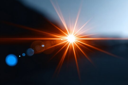 Beautiful Sunset Over the Ocean with Vibrant Colors and Dramatic Sky for Travel and Nature Themes - Powered by Adobe