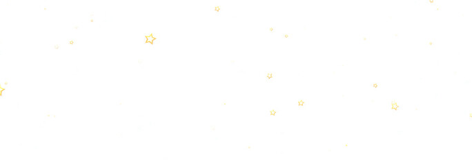 Beautiful image of gold stars scattered on a white background, perfect for backgrounds, cards, and more.