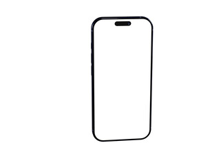 Clean smartphone mockup with blank screen. Perfect for app presentations or website designs.